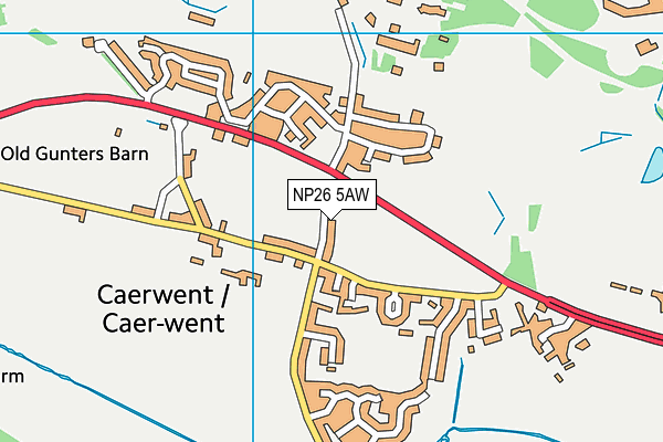 NP26 5AW map - OS VectorMap District (Ordnance Survey) NP26 5AW map - OS VectorMap District (Ordnance Survey)