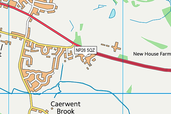 NP26 5QZ map - OS VectorMap District (Ordnance Survey)