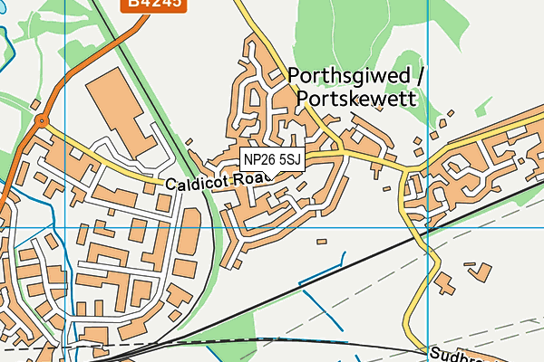 NP26 5SJ map - OS VectorMap District (Ordnance Survey) NP26 5SJ map - OS VectorMap District (Ordnance Survey)