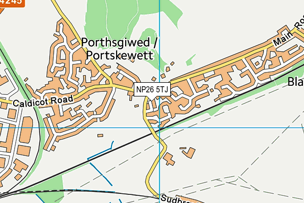 NP26 5TJ map - OS VectorMap District (Ordnance Survey)