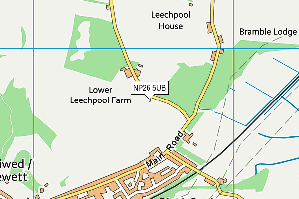 NP26 5UB map - OS VectorMap District (Ordnance Survey)