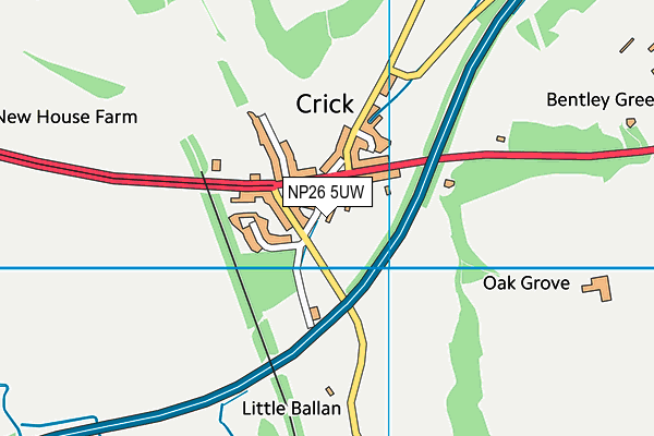 NP26 5UW map - OS VectorMap District (Ordnance Survey) NP26 5UW map - OS VectorMap District (Ordnance Survey)