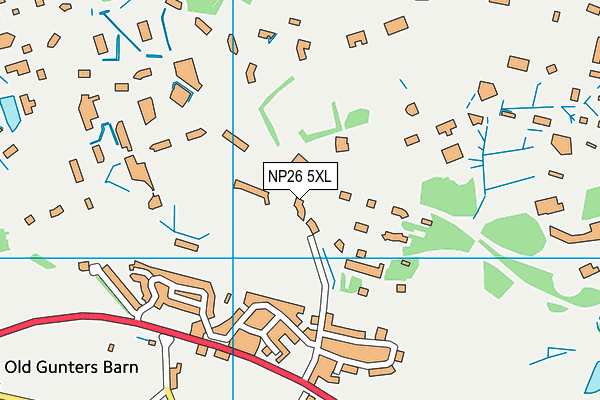 NP26 5XL map - OS VectorMap District (Ordnance Survey) NP26 5XL map - OS VectorMap District (Ordnance Survey)