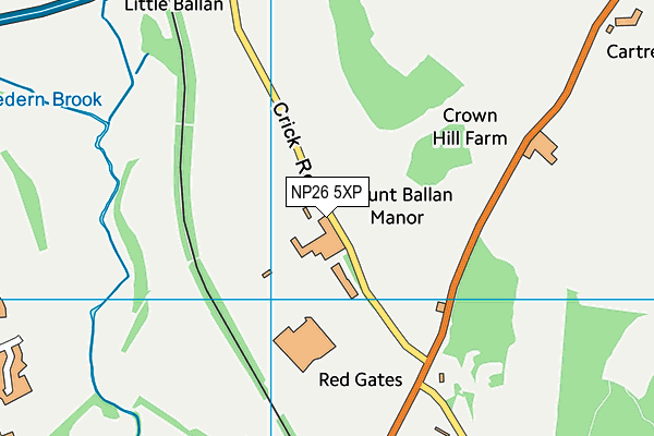 NP26 5XP map - OS VectorMap District (Ordnance Survey) NP26 5XP map - OS VectorMap District (Ordnance Survey)