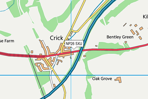 NP26 5XU map - OS VectorMap District (Ordnance Survey) NP26 5XU map - OS VectorMap District (Ordnance Survey)