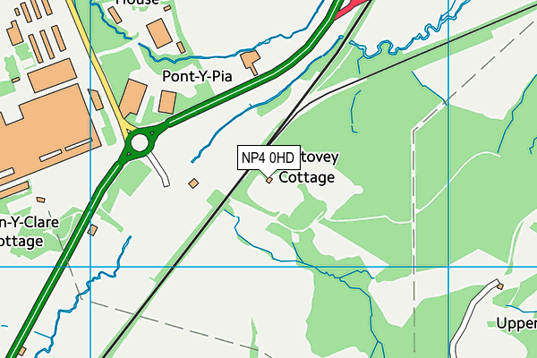 NP4 0HD map - OS VectorMap District (Ordnance Survey) NP4 0HD map - OS VectorMap District (Ordnance Survey)