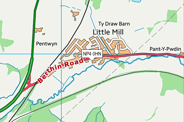 NP4 0HN map - OS VectorMap District (Ordnance Survey) NP4 0HN map - OS VectorMap District (Ordnance Survey)