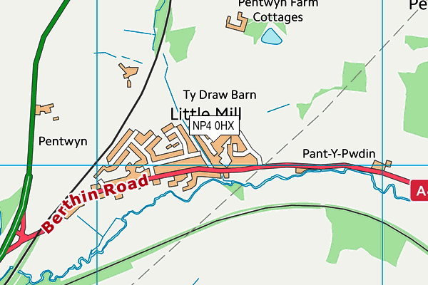 NP4 0HX map - OS VectorMap District (Ordnance Survey) NP4 0HX map - OS VectorMap District (Ordnance Survey)
