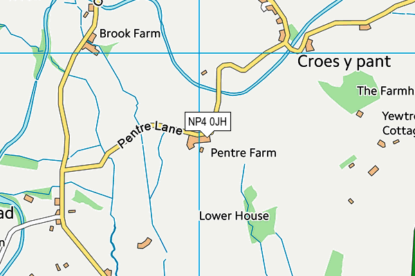 NP4 0JH map - OS VectorMap District (Ordnance Survey) NP4 0JH map - OS VectorMap District (Ordnance Survey)