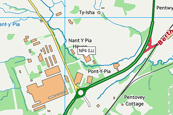 NP4 0JJ map - OS VectorMap District (Ordnance Survey) NP4 0JJ map - OS VectorMap District (Ordnance Survey)