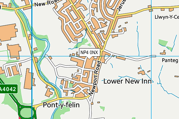 NP4 0NX map - OS VectorMap District (Ordnance Survey) NP4 0NX map - OS VectorMap District (Ordnance Survey)