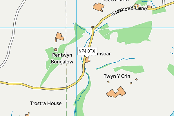 NP4 0TX map - OS VectorMap District (Ordnance Survey) NP4 0TX map - OS VectorMap District (Ordnance Survey)