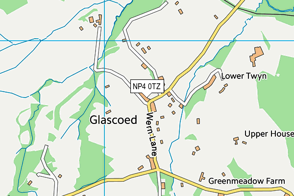 NP4 0TZ map - OS VectorMap District (Ordnance Survey) NP4 0TZ map - OS VectorMap District (Ordnance Survey)