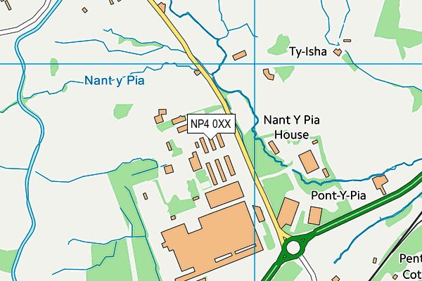 NP4 0XX map - OS VectorMap District (Ordnance Survey) NP4 0XX map - OS VectorMap District (Ordnance Survey)