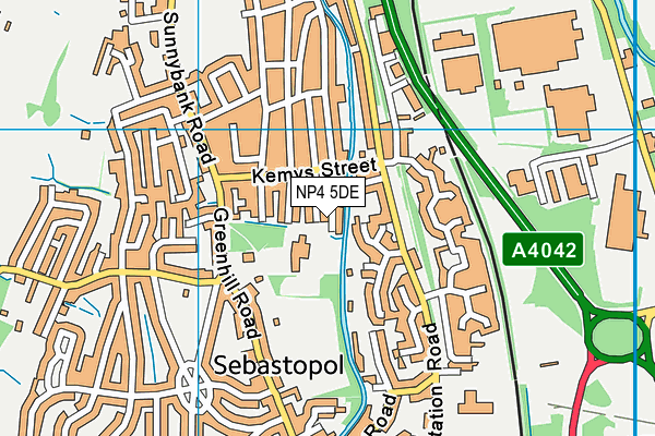 NP4 5DE map - OS VectorMap District (Ordnance Survey) NP4 5DE map - OS VectorMap District (Ordnance Survey)