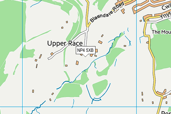 NP4 5XB map - OS VectorMap District (Ordnance Survey) NP4 5XB map - OS VectorMap District (Ordnance Survey)