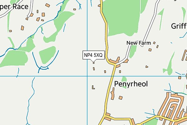 NP4 5XQ map - OS VectorMap District (Ordnance Survey) NP4 5XQ map - OS VectorMap District (Ordnance Survey)