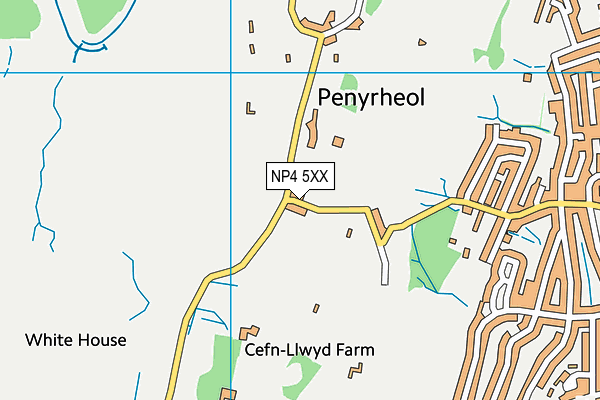 NP4 5XX map - OS VectorMap District (Ordnance Survey)