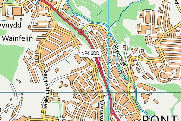 NP4 6DD map - OS VectorMap District (Ordnance Survey) NP4 6DD map - OS VectorMap District (Ordnance Survey)