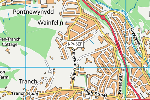 NP4 6EF map - OS VectorMap District (Ordnance Survey) NP4 6EF map - OS VectorMap District (Ordnance Survey)