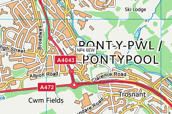 NP4 6EW map - OS VectorMap District (Ordnance Survey) NP4 6EW map - OS VectorMap District (Ordnance Survey)