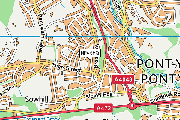 NP4 6HQ map - OS VectorMap District (Ordnance Survey) NP4 6HQ map - OS VectorMap District (Ordnance Survey)