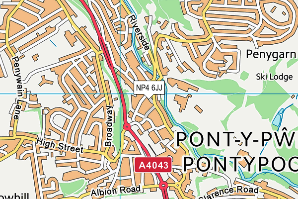 NP4 6JJ map - OS VectorMap District (Ordnance Survey) NP4 6JJ map - OS VectorMap District (Ordnance Survey)
