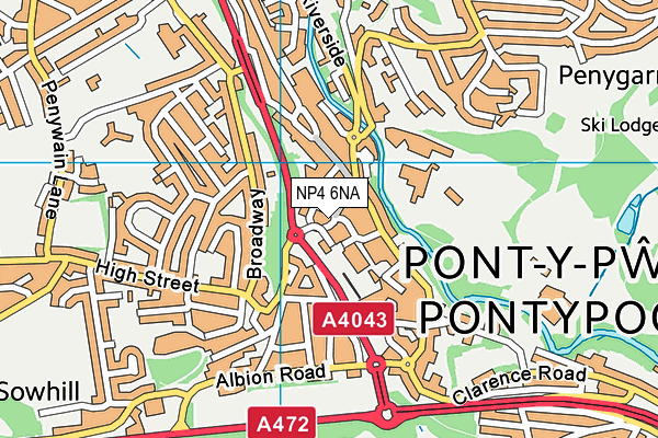 NP4 6NA map - OS VectorMap District (Ordnance Survey) NP4 6NA map - OS VectorMap District (Ordnance Survey)