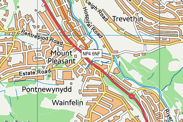 NP4 6NF map - OS VectorMap District (Ordnance Survey) NP4 6NF map - OS VectorMap District (Ordnance Survey)