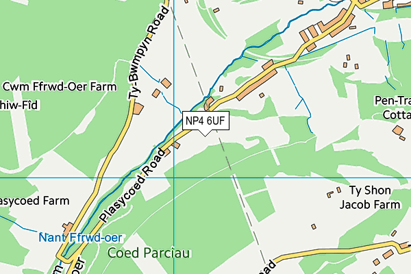 NP4 6UF map - OS VectorMap District (Ordnance Survey) NP4 6UF map - OS VectorMap District (Ordnance Survey)