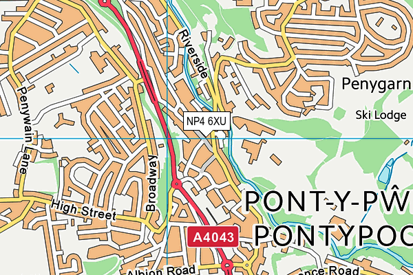 NP4 6XU map - OS VectorMap District (Ordnance Survey) NP4 6XU map - OS VectorMap District (Ordnance Survey)