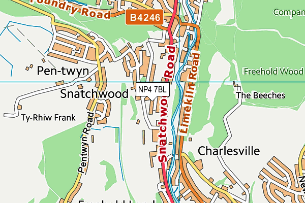 NP4 7BL map - OS VectorMap District (Ordnance Survey) NP4 7BL map - OS VectorMap District (Ordnance Survey)