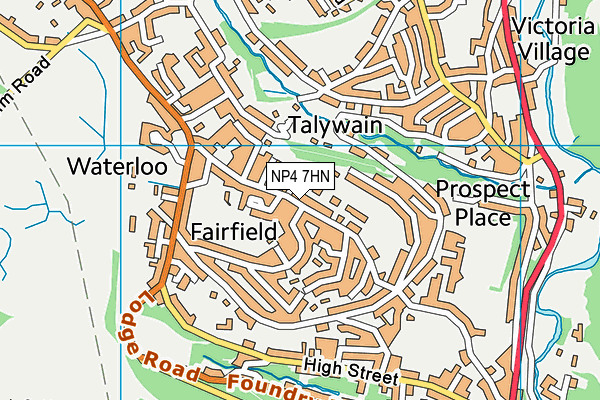 NP4 7HN map - OS VectorMap District (Ordnance Survey) NP4 7HN map - OS VectorMap District (Ordnance Survey)