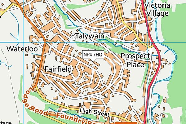 NP4 7HQ map - OS VectorMap District (Ordnance Survey) NP4 7HQ map - OS VectorMap District (Ordnance Survey)