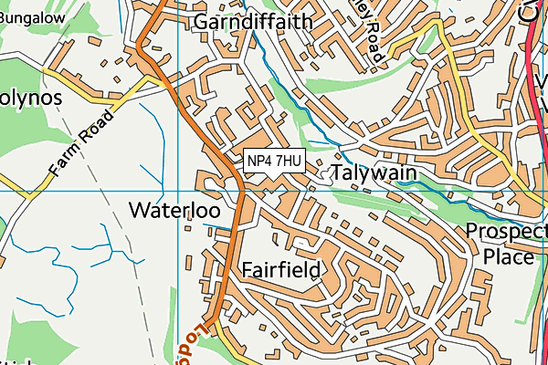 NP4 7HU map - OS VectorMap District (Ordnance Survey) NP4 7HU map - OS VectorMap District (Ordnance Survey)