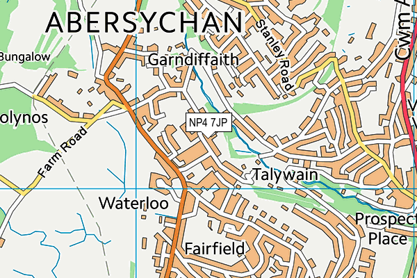 NP4 7JP map - OS VectorMap District (Ordnance Survey) NP4 7JP map - OS VectorMap District (Ordnance Survey)