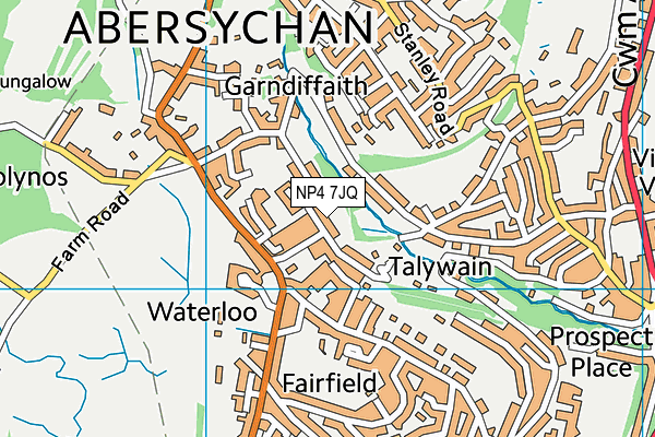 NP4 7JQ map - OS VectorMap District (Ordnance Survey) NP4 7JQ map - OS VectorMap District (Ordnance Survey)