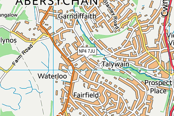 NP4 7JU map - OS VectorMap District (Ordnance Survey) NP4 7JU map - OS VectorMap District (Ordnance Survey)