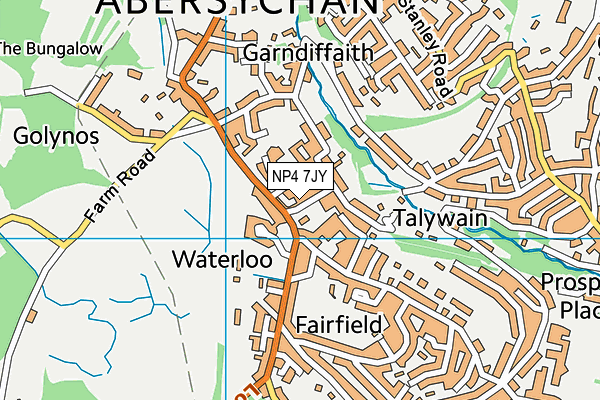 NP4 7JY map - OS VectorMap District (Ordnance Survey) NP4 7JY map - OS VectorMap District (Ordnance Survey)