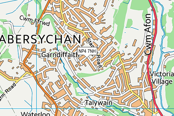 NP4 7NH map - OS VectorMap District (Ordnance Survey)