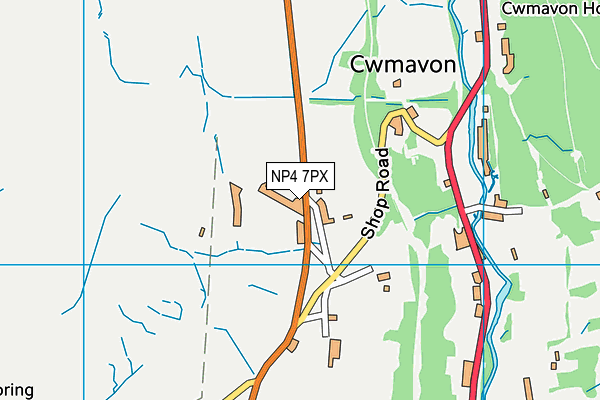 NP4 7PX map - OS VectorMap District (Ordnance Survey) NP4 7PX map - OS VectorMap District (Ordnance Survey)