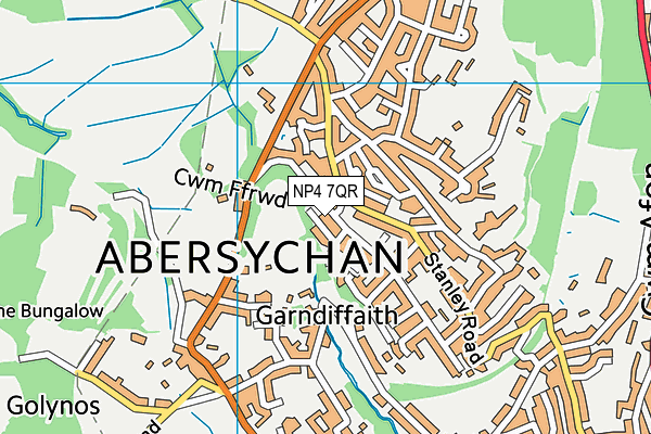 NP4 7QR map - OS VectorMap District (Ordnance Survey) NP4 7QR map - OS VectorMap District (Ordnance Survey)