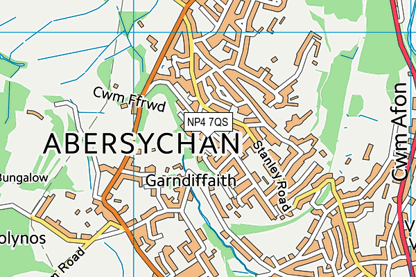 NP4 7QS map - OS VectorMap District (Ordnance Survey) NP4 7QS map - OS VectorMap District (Ordnance Survey)