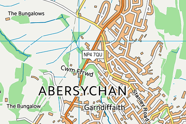 NP4 7QU map - OS VectorMap District (Ordnance Survey) NP4 7QU map - OS VectorMap District (Ordnance Survey)