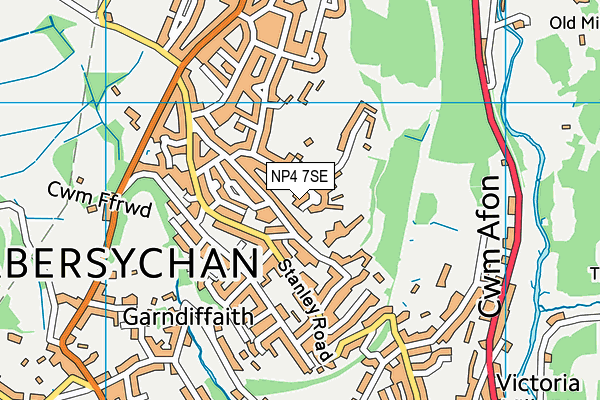 NP4 7SE map - OS VectorMap District (Ordnance Survey) NP4 7SE map - OS VectorMap District (Ordnance Survey)