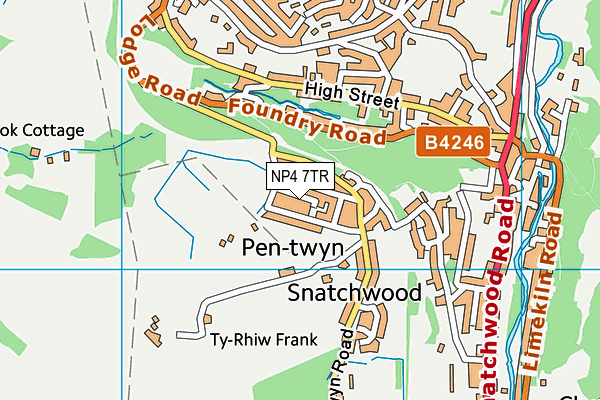 NP4 7TR map - OS VectorMap District (Ordnance Survey) NP4 7TR map - OS VectorMap District (Ordnance Survey)