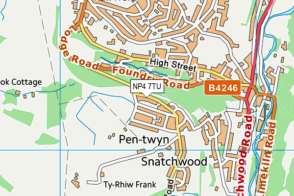 NP4 7TU map - OS VectorMap District (Ordnance Survey) NP4 7TU map - OS VectorMap District (Ordnance Survey)