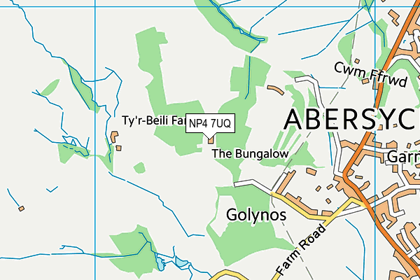 NP4 7UQ map - OS VectorMap District (Ordnance Survey) NP4 7UQ map - OS VectorMap District (Ordnance Survey)