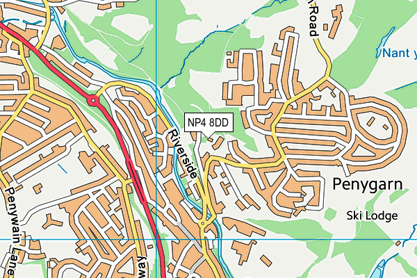 NP4 8DD map - OS VectorMap District (Ordnance Survey) NP4 8DD map - OS VectorMap District (Ordnance Survey)