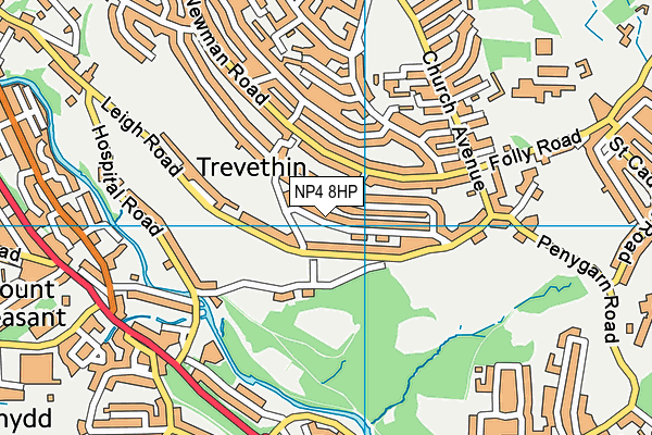 NP4 8HP map - OS VectorMap District (Ordnance Survey) NP4 8HP map - OS VectorMap District (Ordnance Survey)
